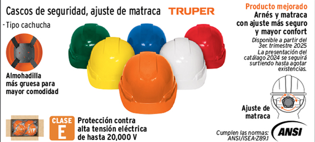 CASCO DE PLASTICO TRUPER