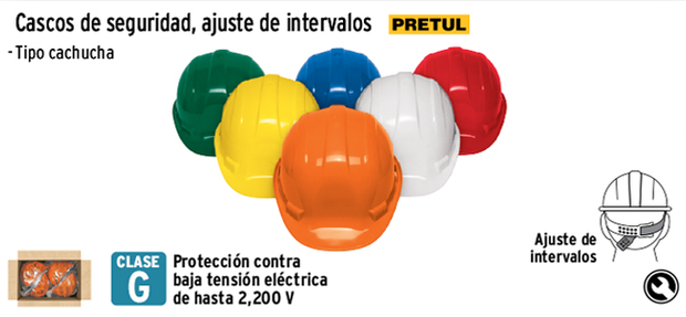 CASCO PLASTICO PRETUL AJUSTABLE