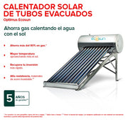 Calentador solar de tubos ECOSUN Optimus