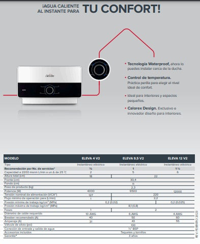 CALENTADOR ELECTRICO 127V 3500W ESTETICA