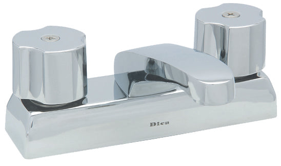Mezcladora de 4” para lavabo con cubierta y manerales DICA 4046