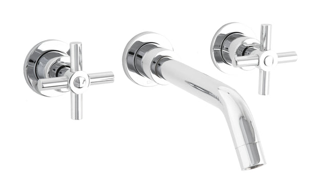 Mezcladora para lavabo de taladros separados a la pared con