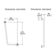 Barra de Seguridad Angular derecha MODELO B-062-S