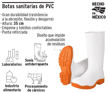 BOTAS SANITARIAS DE PVC BLANCAS
