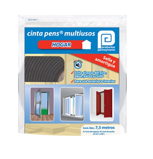 CINTA PENS MULTIUSOS 1 CARA 7.5M 3/8