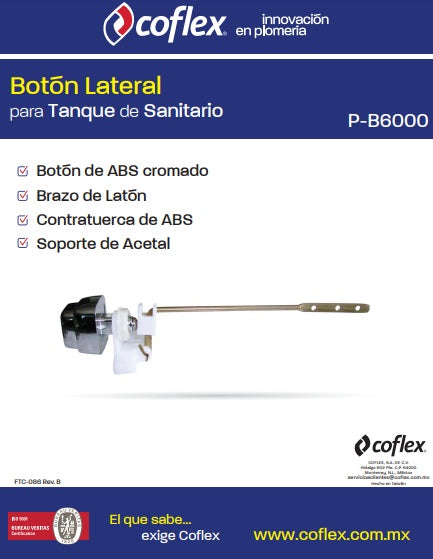 BOTON PARA WC LATERAL COFLEX